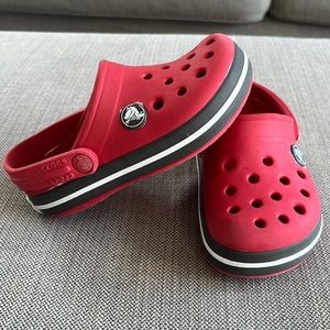 Boys Red Crocs